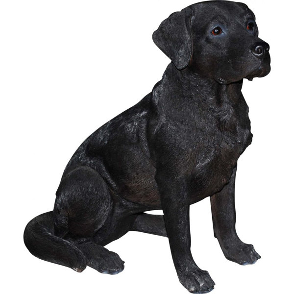 Black lab figurines discount sale